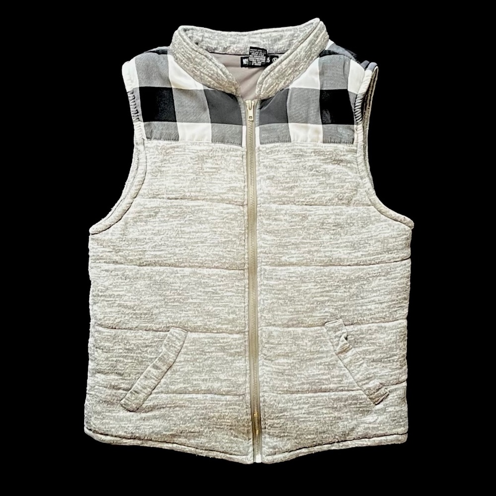 Womens Plaid Vest